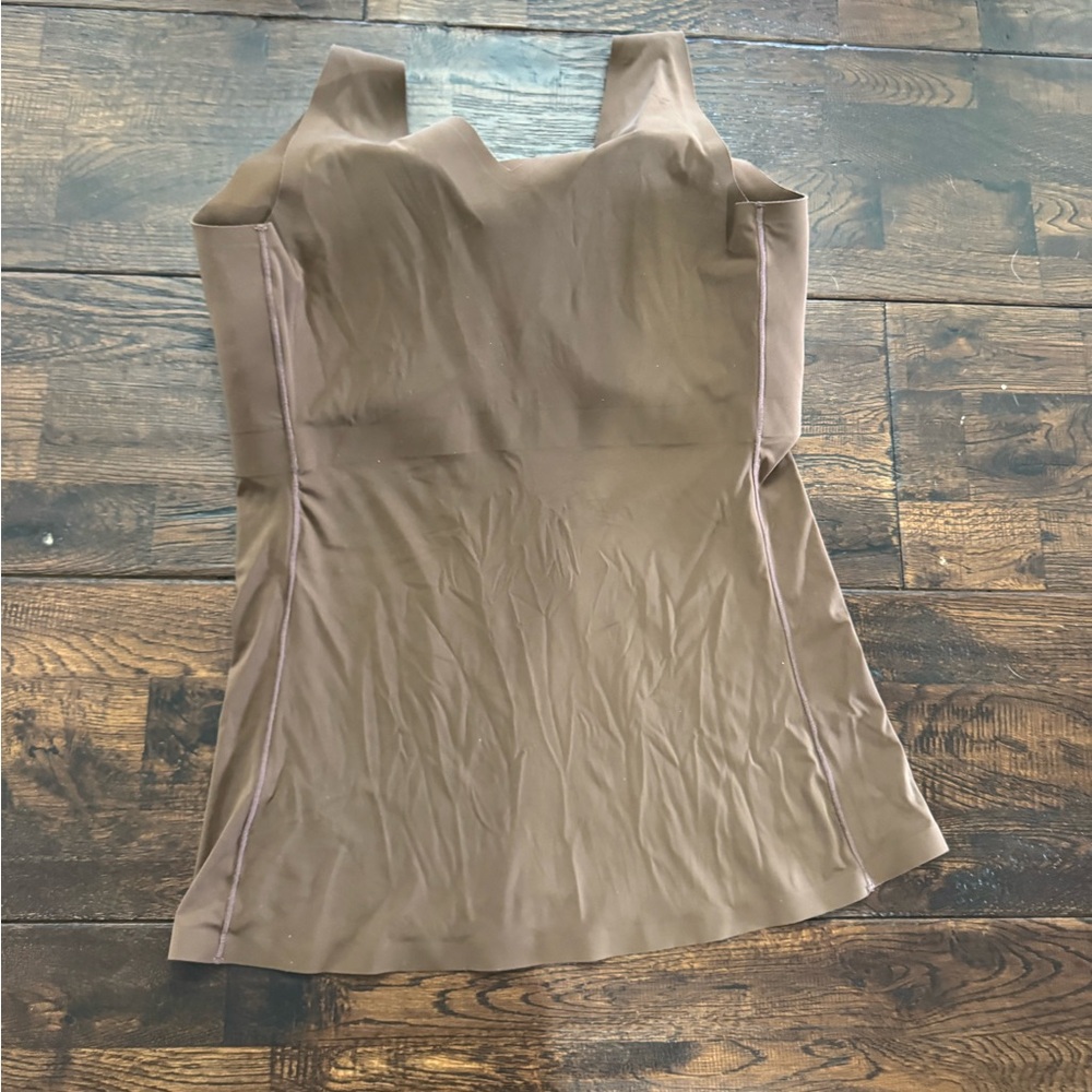 Evelyn & Bobbie Seamless Shaping Tank with Built-In Cups - Brown - Picture 7 of 15